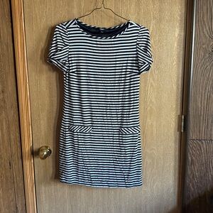 Premise Y2K Striped Navy and White Casual Mini Dress size S